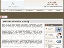 Tablet Screenshot of naturalflooringcontractor.com
